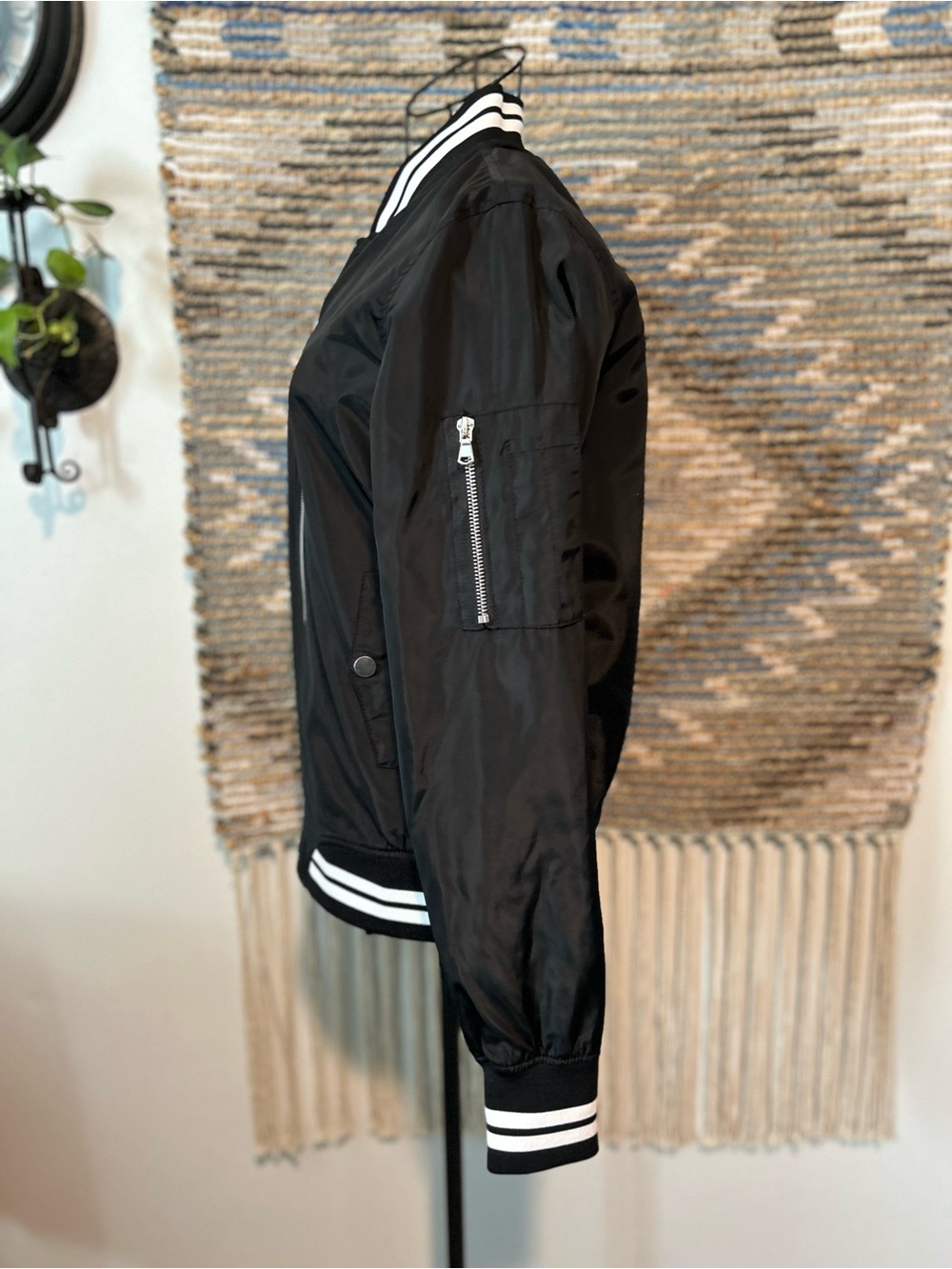 Ci Sono Jacket with Striped Trim - Picture 4 of 9